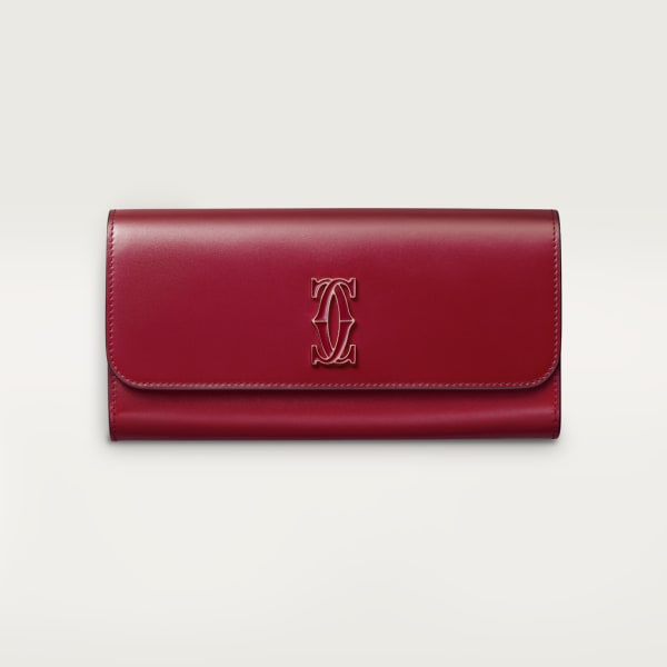 40代女性に人気のレディース長財布は、カルティエのドゥーブルC ドゥ カルティエ フラップ付 インターナショナルウォレット