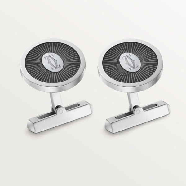 CROG000561 - ドゥーブルC ドゥ カルティエ ロゴ カフリンクス  