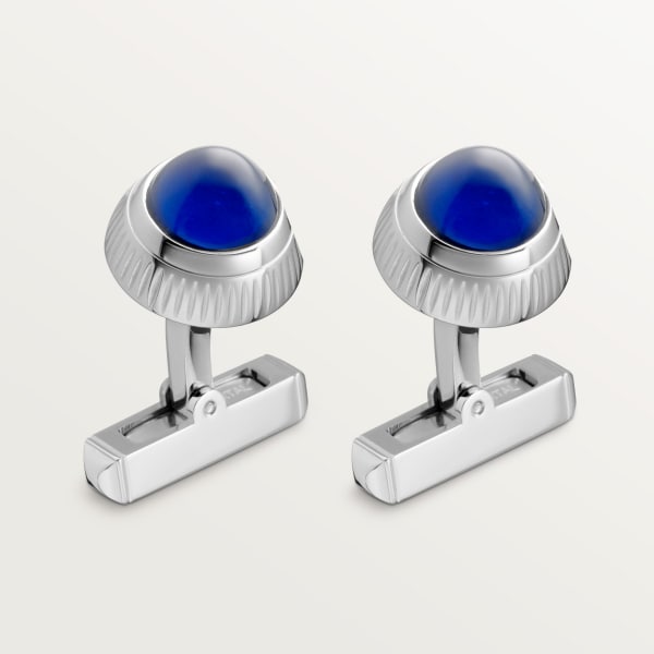 ウォッチ リューズ デコール カフリンクス スターリングシルバー、パラジウム フィニッシュ