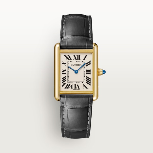 CRWGTA0067 タンク ルイ カルティエ ウォッチ LM、クォーツムーブメント、18Kイエローゴールド、レザー Cartier