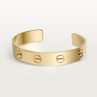 <span class='lovefont'>A </span> ブレスレット、オープン、ラージモデル イエローゴールド