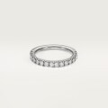 エタンセル ドゥ カルティエ ウェディングリング、幅2mm、セミパヴェセッティング  プラチナ、ダイヤモンド