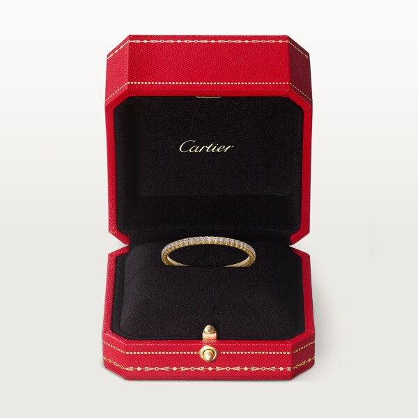 カルティエ CARTIER エタンセル ドゥ カルティエ ウェディング リング 指輪 #47 7号 フルダイヤモンド 1.5mm K18WG ホワイトゴールド B4210400/B4210447 / 290197【BJ】