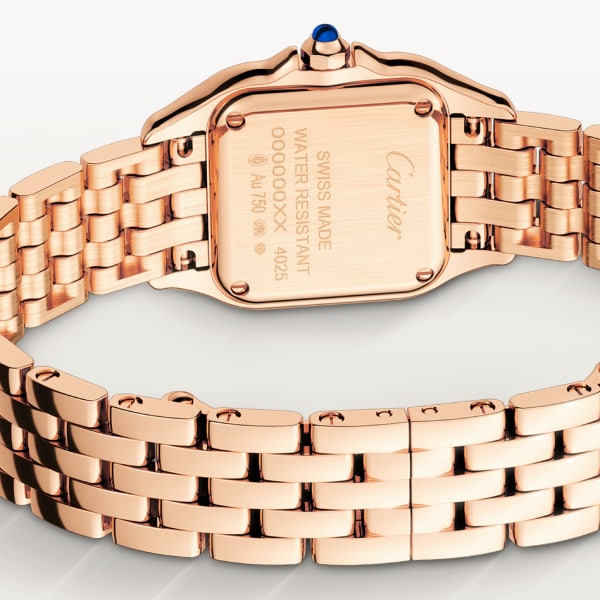 パンテール ドゥ カルティエ ウォッチ SM、クォーツムーブメント、ピンクゴールド