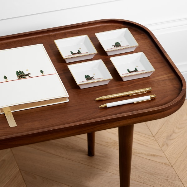 パンテール ドゥ カルティエ トリンケットトレー4枚セット、SM ポーセリン