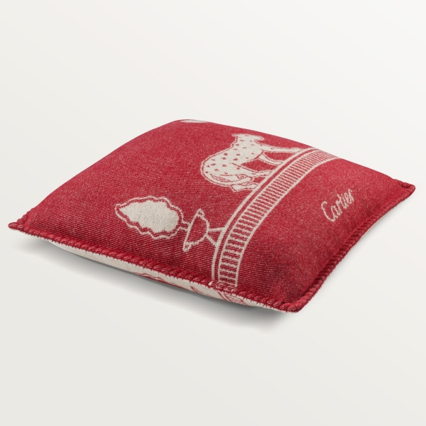 パンテール ドゥ カルティエ クッション メリノウール、カシミヤ