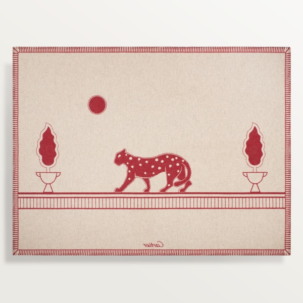 パンテール ドゥ カルティエ ブランケット メリノウール、カシミヤ