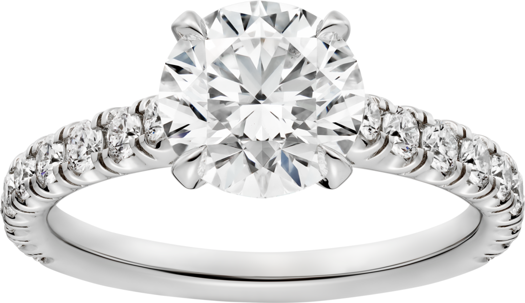 1895 ソリテール リングプラチナ、ダイヤモンド