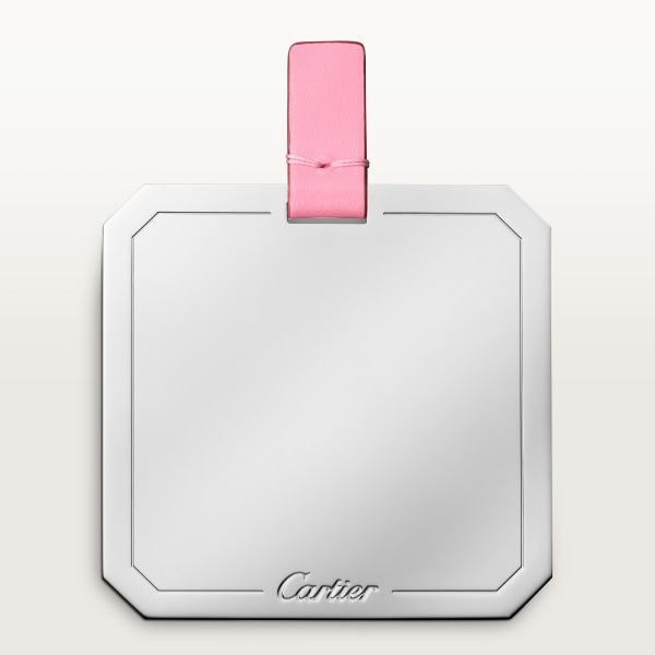 C ドゥ カルティエ チェーンバッグ ミニ  ピンク/ペールピンクのツートーン カーフスキン、パラジウム＆ペールピンク エナメルフィニッシュ