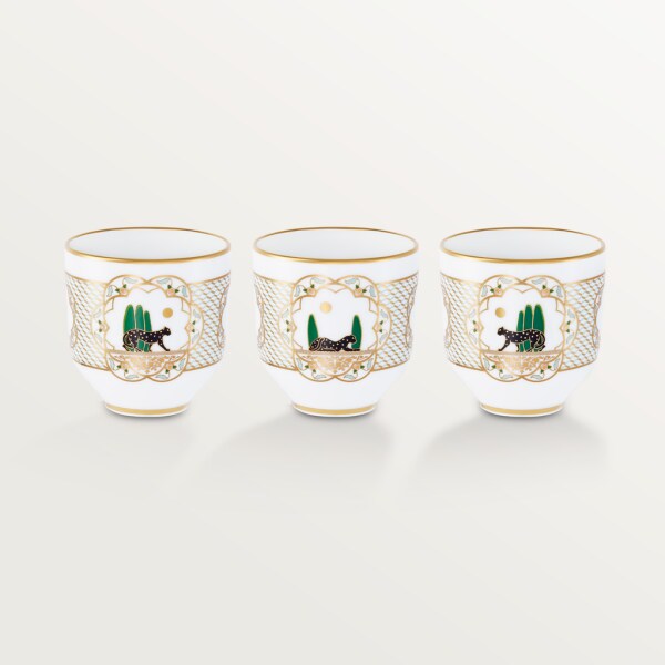 国内正規品】 Cartier ポーセリン カップ3個セット カルティエ ドゥ