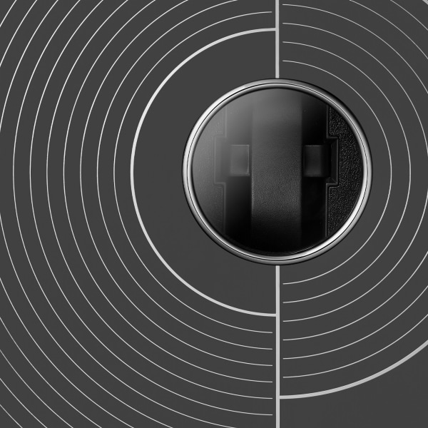 マス ミステリユーズ モチーフ ボックス、ブラックラッカー ウッドにシルバーカラーのモチーフ ボックス、グレーラッカー ウッド