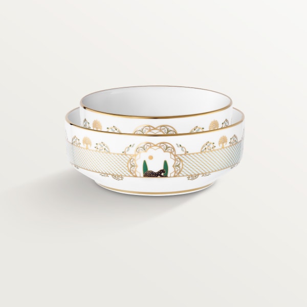 パンテール ドゥ カルティエ ボウル 2個セット ポーセリン