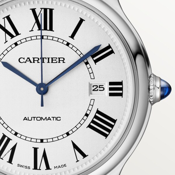 ロンド マスト ドゥ カルティエ 40mm、自動巻きムーブメント、スティール