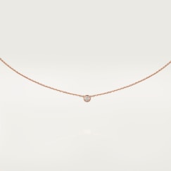 【オンライン限定】カルティエ ダムール ネックレス、XSピンクゴールド、ダイヤモンド