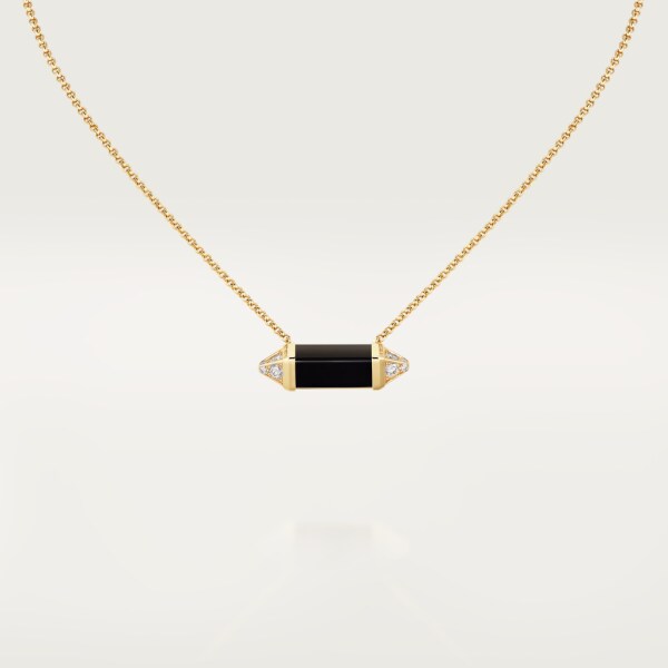 CRB7224774 - レ ベルランゴ ドゥ カルティエ ネックレス、MM - イエローゴールド、オニキス、ダイヤモンド - Cartier