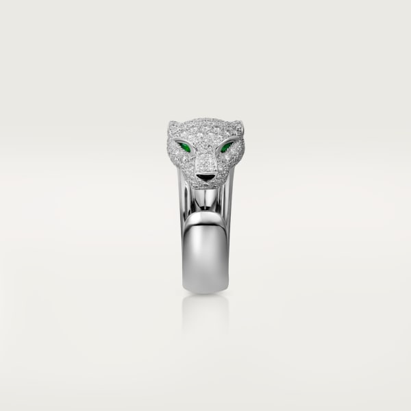 CRN4224900 パンテール ドゥ カルティエ リング ホワイトゴールド、ダイヤモンド、エメラルド、オニキス Cartier