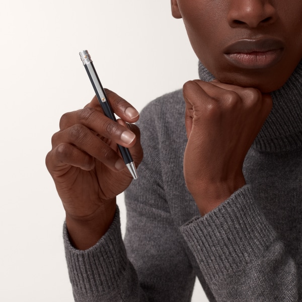 CROP000146 - サントス ドゥ カルティエ ボールペン - SM、ブラック  