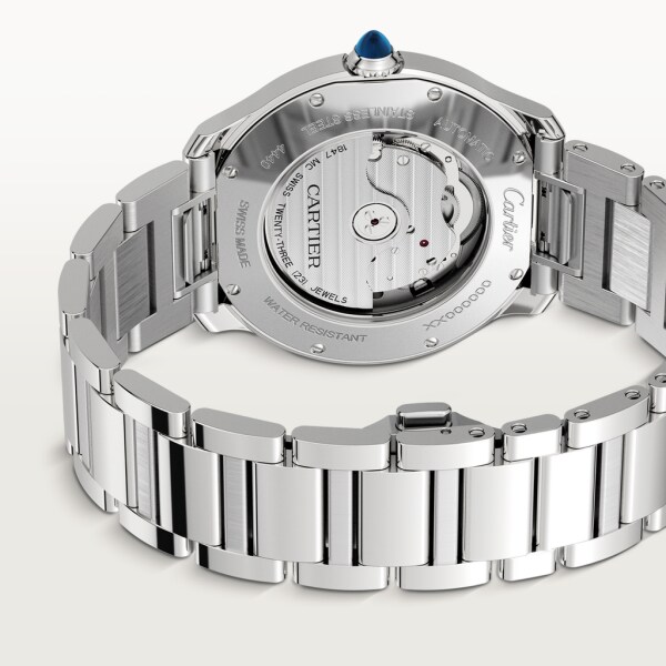 ロンド マスト ドゥ カルティエ 40mm、自動巻きムーブメント、スティール
