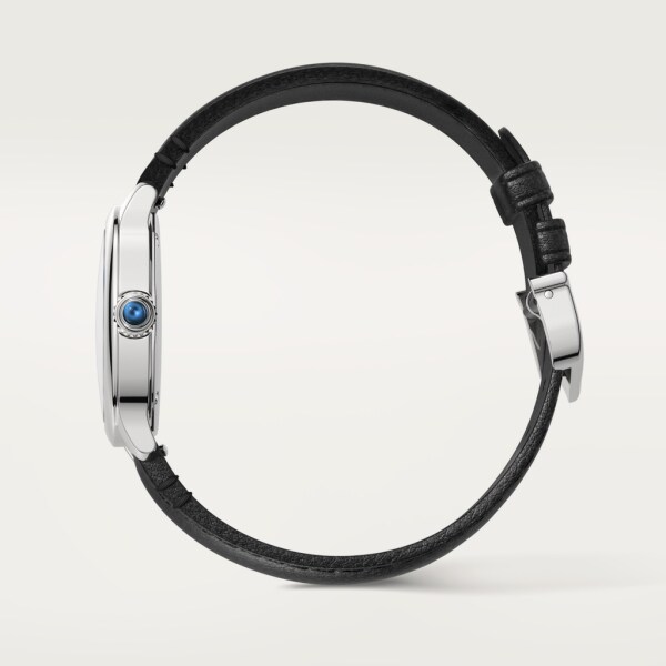 ロンド マスト ドゥ カルティエ 29mm、クォーツムーブメント、スティール、ストラップ（動物由来の素材不使用）