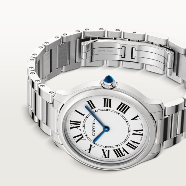 ロンド マスト ドゥ カルティエ 36mm、クォーツムーブメント、スティール