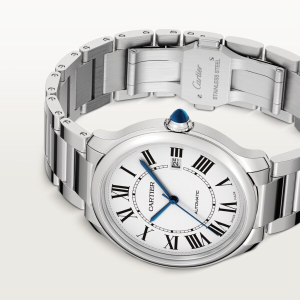ロンド マスト ドゥ カルティエ 40mm、自動巻きムーブメント、スティール
