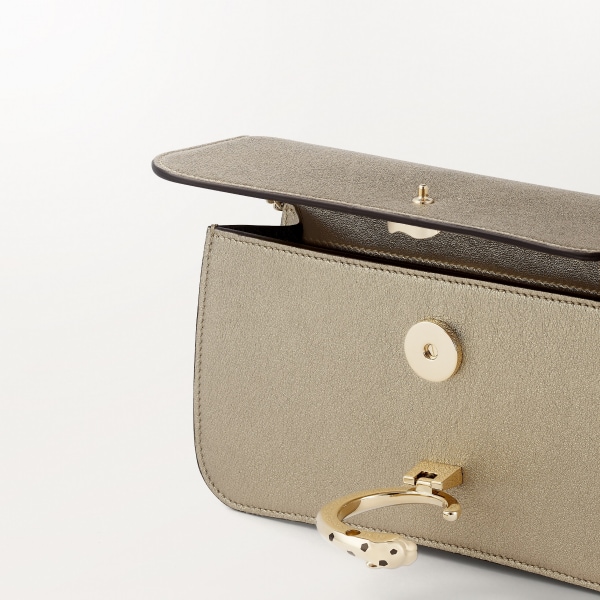 ミニ バッグ パンテール C  ゴールドメタリック カーフスキン、ゴールドフィニッシュ