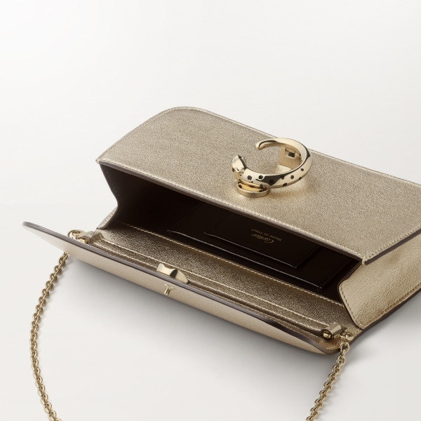 ミニ バッグ パンテール C  ゴールドメタリック カーフスキン、ゴールドフィニッシュ