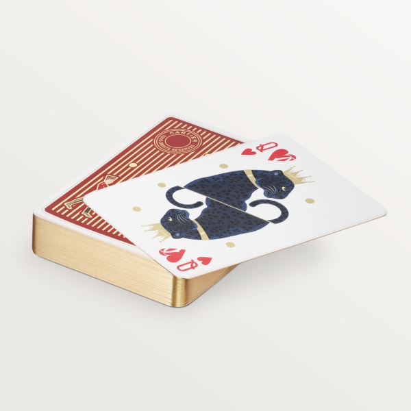 ディアボロ ドゥ カルティエ プレイングカード レッド カーフスキン