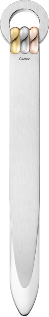ルイ カルティエ ヴァンドーム レターオープナーステンレススティール、イエローゴールド＆ピンクゴールドフィニッシュ