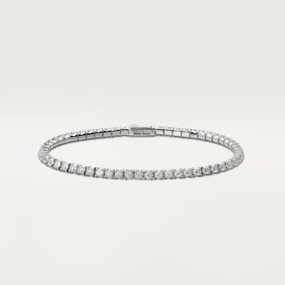 エッセンシャル ライン ブレスレット、ブリリアントカット ダイヤモンド ホワイトゴールド、ダイヤモンド