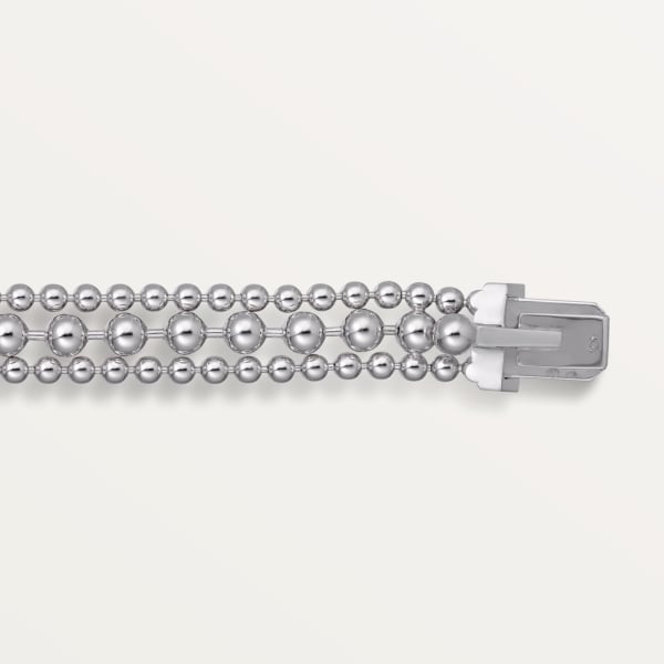 パンテール ドゥ カルティエ ブレスレット、チェーン、セミパヴェセッティング ホワイトゴールド、エメラルド、オニキス、ダイヤモンド