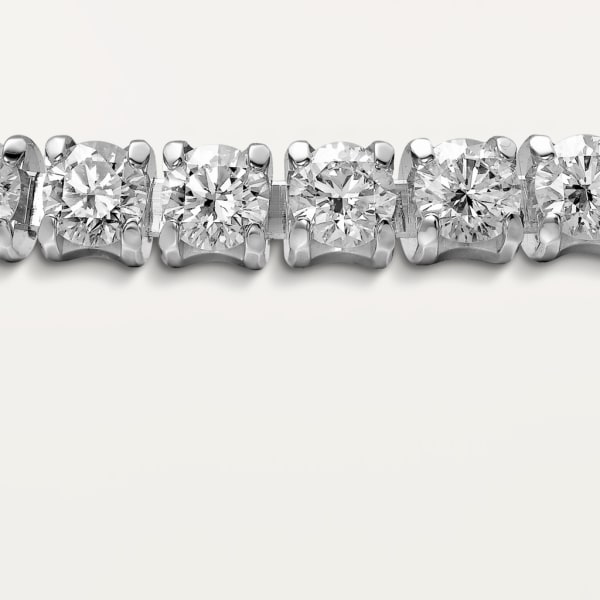 エッセンシャル ライン ブレスレット、ブリリアントカット ダイヤモンド ホワイトゴールド、ダイヤモンド