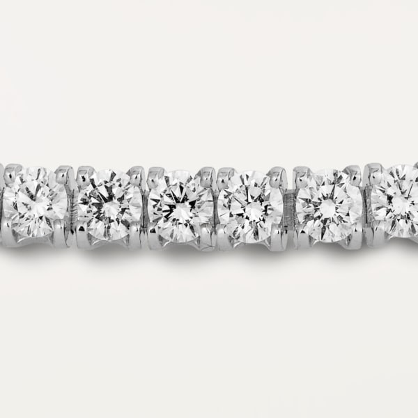 エッセンシャル ライン ブレスレット、ブリリアントカット ダイヤモンド ホワイトゴールド、ダイヤモンド