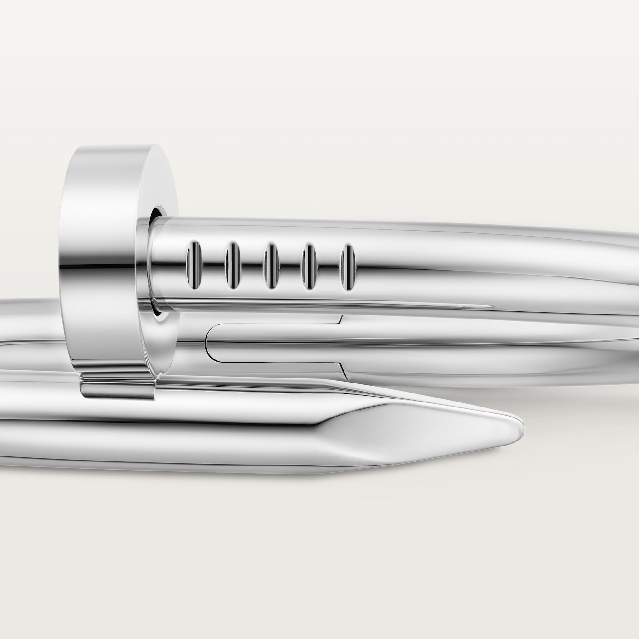 ジュスト アン クル ブレスレット、ラージモデルホワイトゴールド