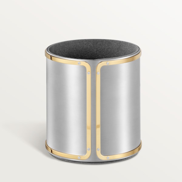 サントス ドゥ カルティエ ペンホルダー パラジウムフィニッシュ ステンレススティール、ゴールドフィニッシュ スクリュー モチーフ