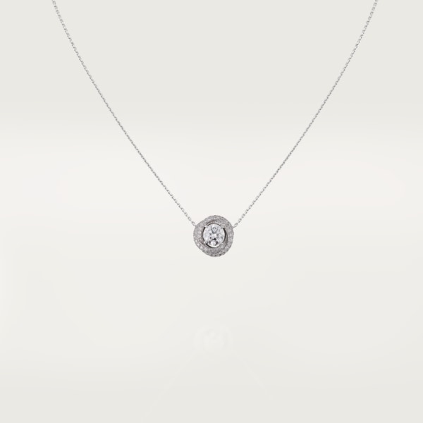 トリニティ ルバン ペンダント、ブリリアントカット ダイヤモンド、パヴェセッティング ホワイトゴールド、ダイヤモンド