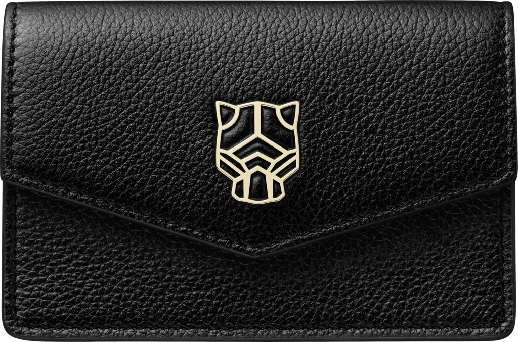 パンテール ドゥ カルティエ ミニ マルチウォレット
ブラック カーフスキン、ゴールドフィニッシュ
