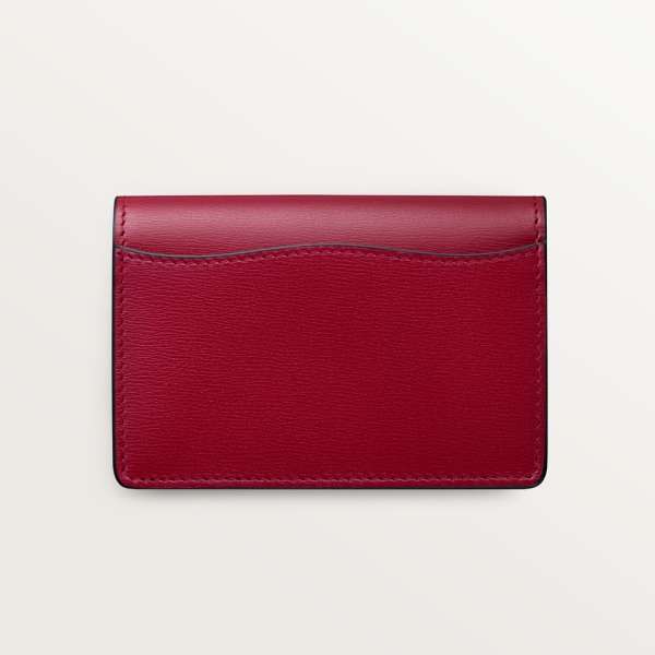 パンテール ドゥ カルティエ  ミニウォレット
 チェリーレッド カーフスキン、ゴールドフィニッシュ