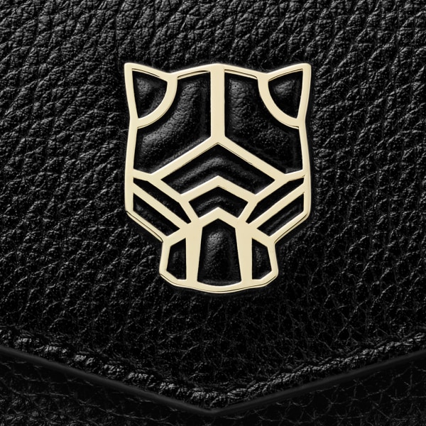 パンテール ドゥ カルティエ ミニ マルチウォレット
 ブラック カーフスキン、ゴールドフィニッシュ
