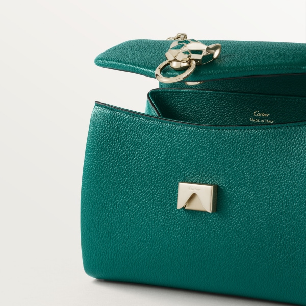 パンテール ドゥ カルティエ チェーンバッグ ミニ ブライトグリーン カーフスキン、ゴールド フィニッシュ