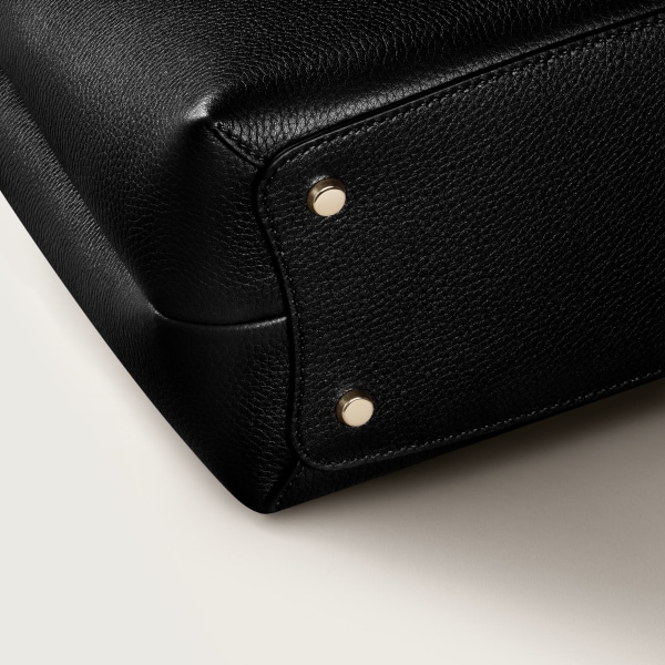 スモール バッグ パンテール ドゥーブル  グレイン ブラック カーフスキン