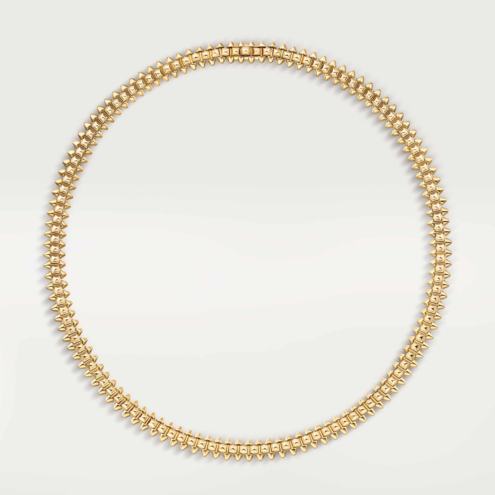 クラッシュ ドゥ カルティエ ネックレス、フレキシブル、スモールモデルイエローゴールド