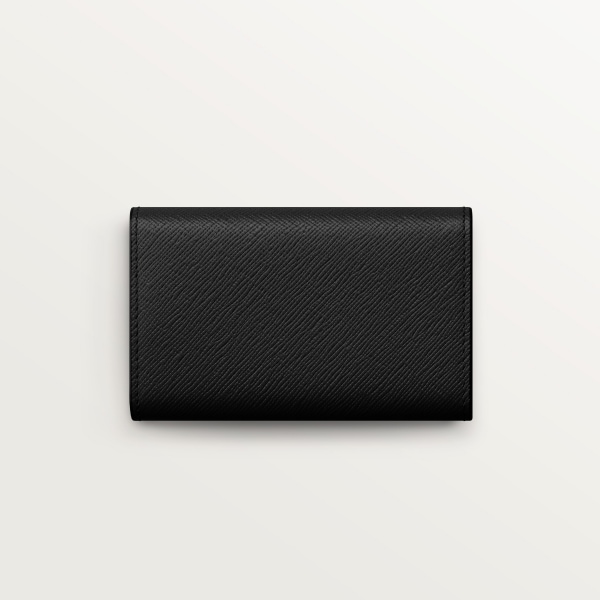 【日本限定】 キーケース C ドゥ カルティエ  ブラック テクスチャー カーフスキン、ゴールドフィニッシュ