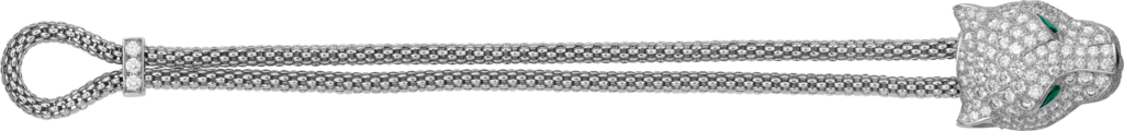 パンテール ドゥ カルティエ ブレスレットホワイトゴールド、ダイヤモンド、エメラルド、オニキス