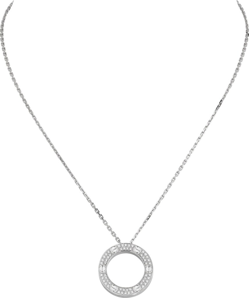 Crb Love ネックレス パヴェダイヤモンド ホワイトゴールド ダイヤモンド Cartier Crb Love ネックレス パヴェダイヤモンド ホワイトゴールド ダイヤモンド Cartier