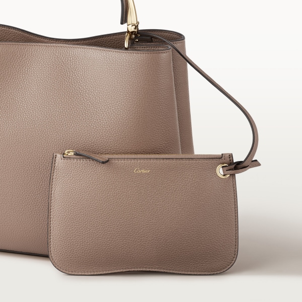 ミディアム バッグ 
パンテール ドゥーブル  クレイカラー グレインド カーフスキン