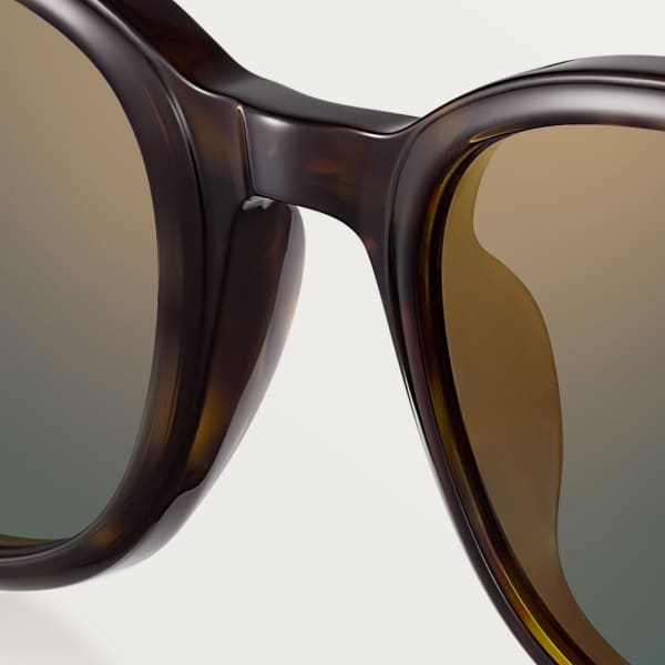 プルミエール ドゥ カルティエ サングラス べっ甲柄 コンポジット、グリーンレンズ 