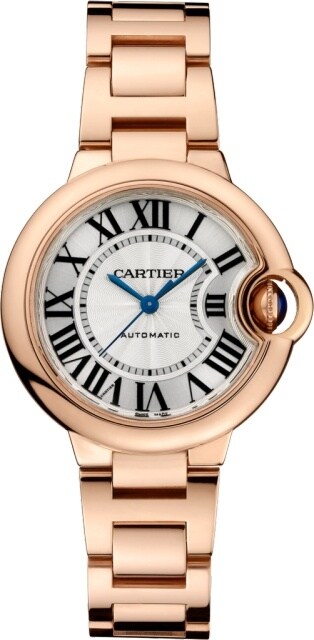 Crw バロン ブルー ドゥ カルティエ ウォッチ 33 Mm 18kピンクゴールド Cartier