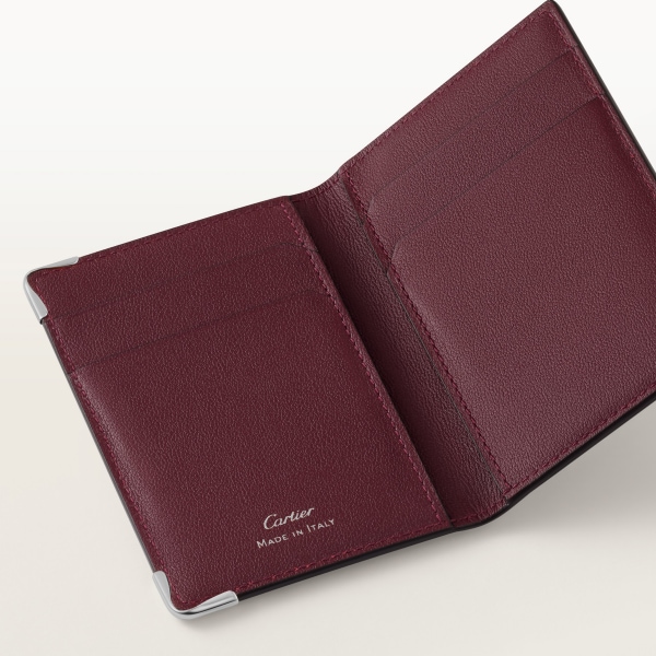 カード ホルダー マスト  パイングリーン カーフスキン、パラジウムフィニッシュ