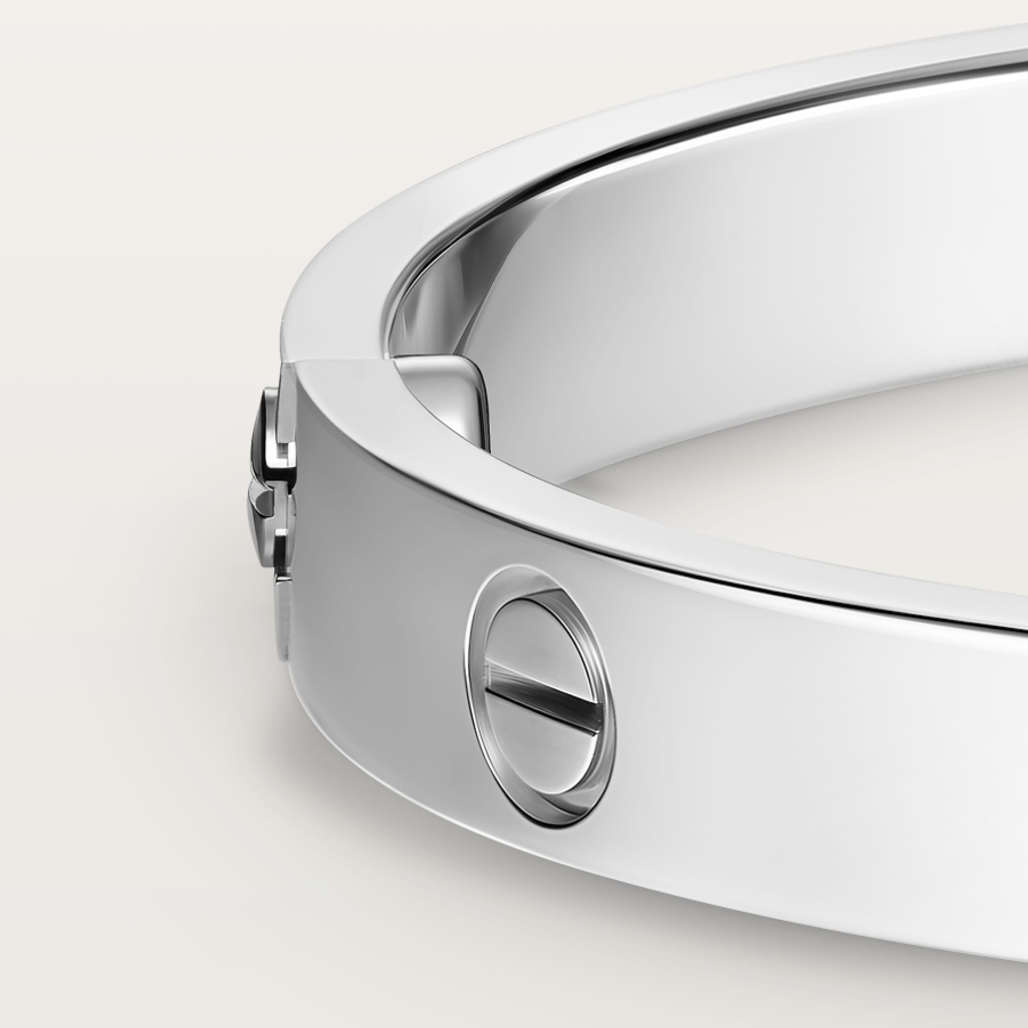CRB6067617 - LOVE ブレスレット、クラシックモデル - ホワイトゴールド - Cartier